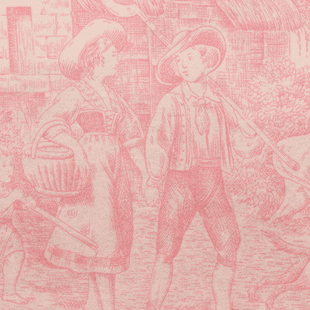 Pink Ombre Country Toile - DebbieMcKeegan - Wallpaper - 2