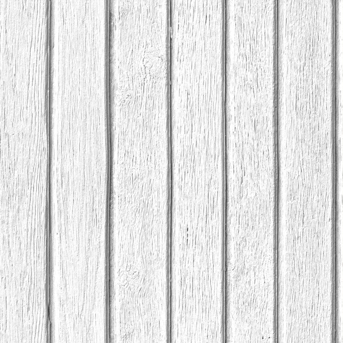 Sawn Wood Slats- White - DebbieMcKeegan - Wallpaper - 2