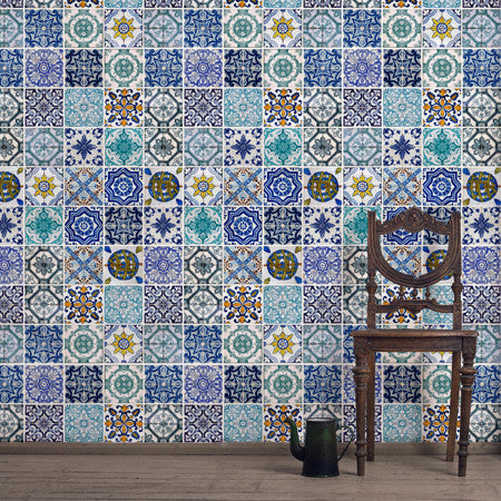 Lisbon Tile : Custom Mural - DebbieMcKeegan - Wallpaper - 2