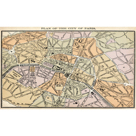 Old Paris Map - DebbieMcKeegan - Wallpaper - 3