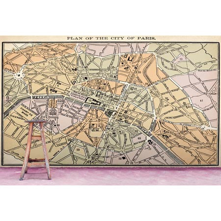 Old Paris Map - DebbieMcKeegan - Wallpaper - 2