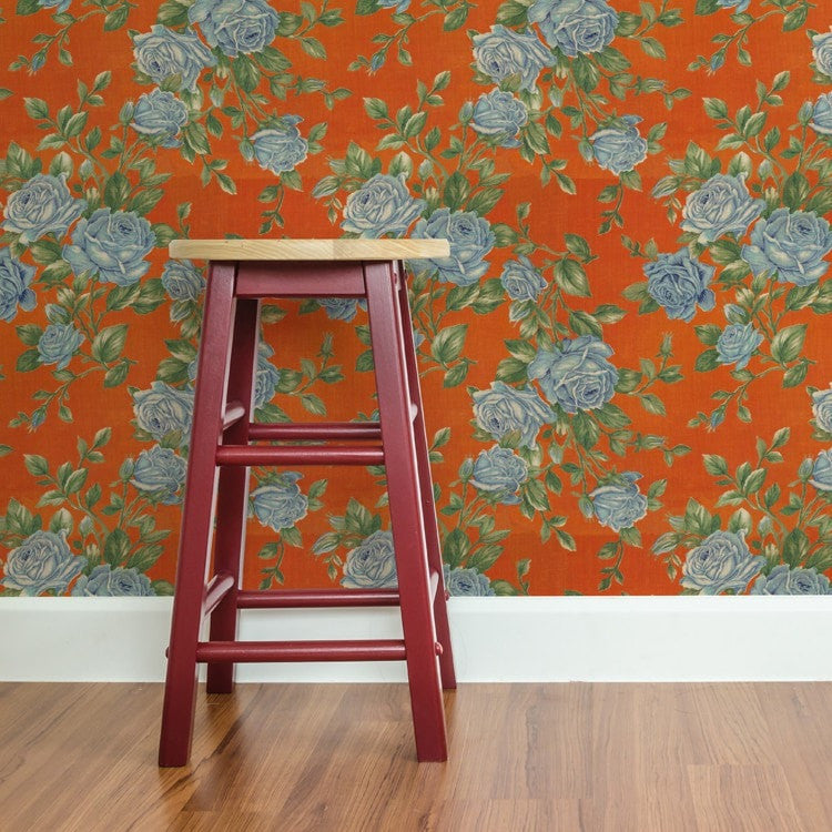 Debbie Mckeegan - Warwick orange - wallpaper