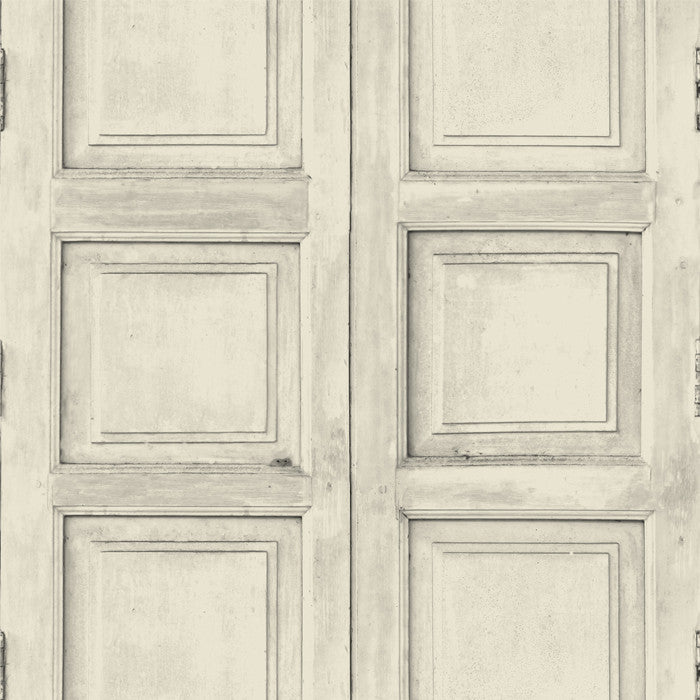 Wooden Square Panels- Bone - DebbieMcKeegan - Wallpaper - 1