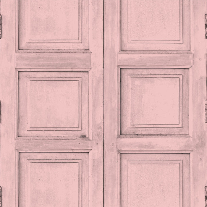 Wooden Square Panels- Pink - DebbieMcKeegan - Wallpaper - 1